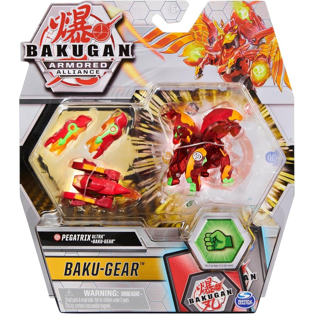 Bakugan Ultra, Pegatrix with Transforming Baku-Gear 3" Collectible Figure NWT